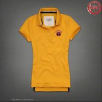 dames abercrombie fitch korte polo tees geel On Sale Discount a7zej388